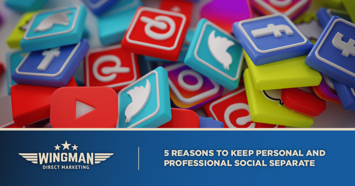 Personal and professional social media separate